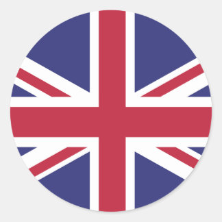 Britain UK Flag Brexit round shaped x20 stickers