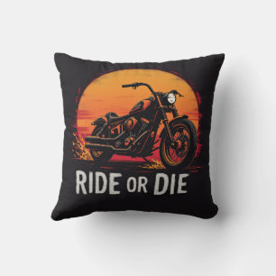 Brite-T Motorcycle Ride or Die 0019613 Cushion