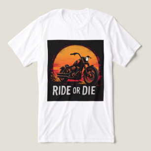 Brite-T Motorcycle Ride or Die 0019613 Tri-Blend Shirt