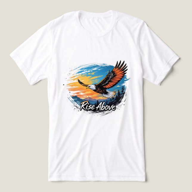Brite-T Soaring Eagle Rise Above 0019620 Tri-Blend Shirt (Design Front)