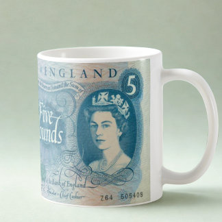British 1966 £5 Note Mug – Queen Elizabeth II