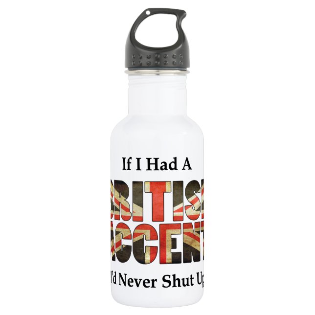 British Accent 532 Ml Water Bottle (Front)