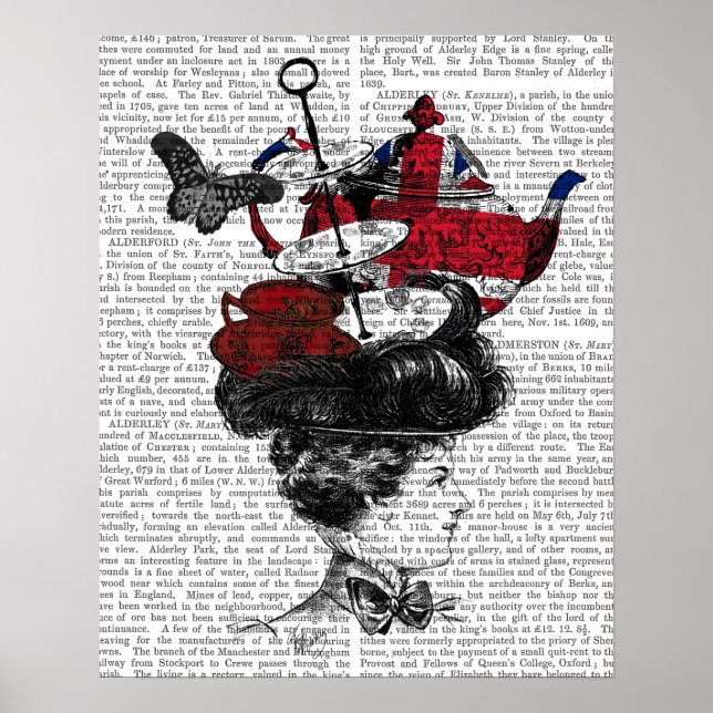 British Afternoon Tea Hat Poster (Front)