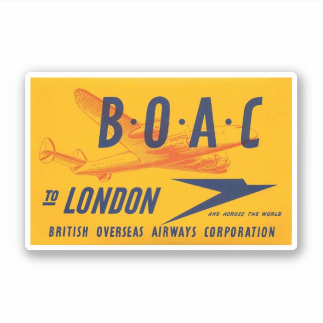 British Airways Aviation Sticker (Front)
