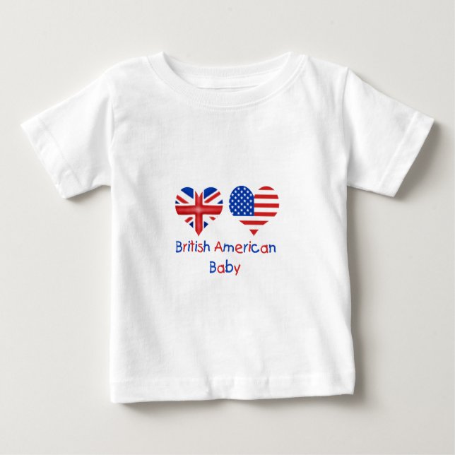 British American Baby Long Sleeved Baby T-Shirt (Front)
