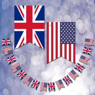 British American Flag, Party Union Jack flag / USA