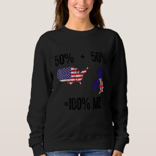 British American USA Great Britain Sweatshirt