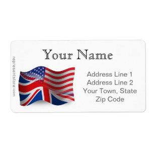 British-American Waving Flag