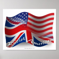 British-American Waving Flag