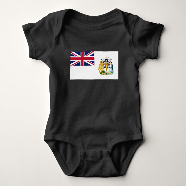 British Antarctic Territory Flag Baby Bodysuit (Front)