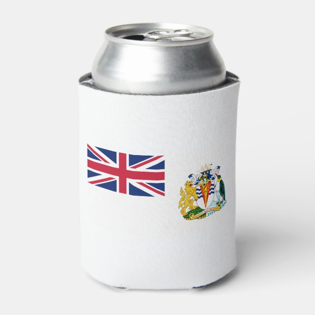 British Antarctic Territory Flag Can Cooler (Can Front)