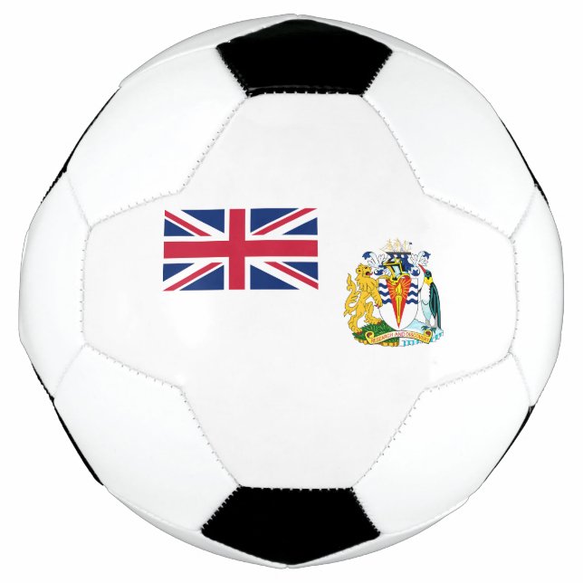 British Antarctic Territory Flag Soccer Ball (Front)