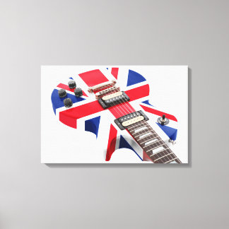 BRITISH ARE COMING GUITAR 16x24 Canvas Print