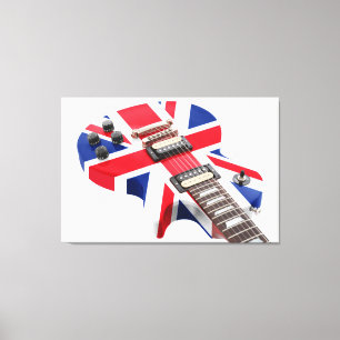 BRITISH ARE COMING GUITAR 32x48 Canvas Print