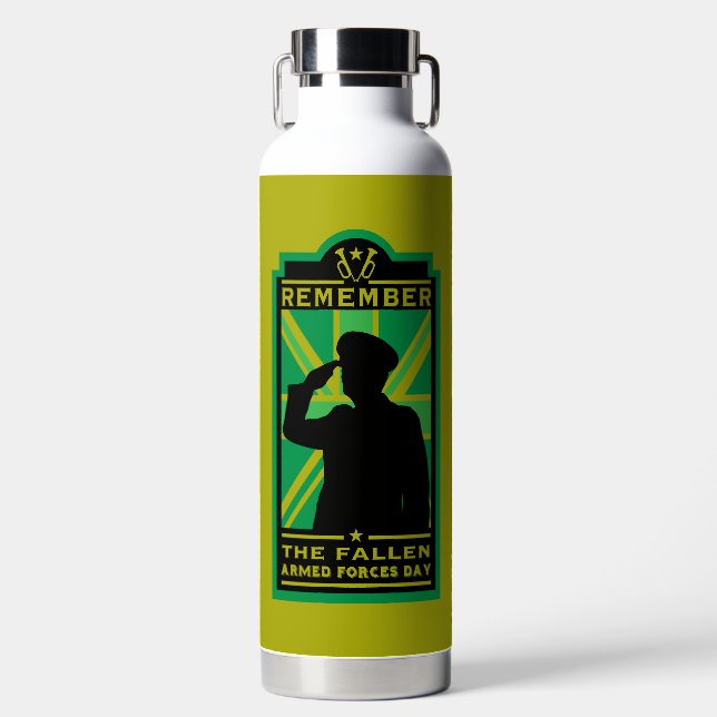 British Armed Forces Day Water Bottle (Front)
