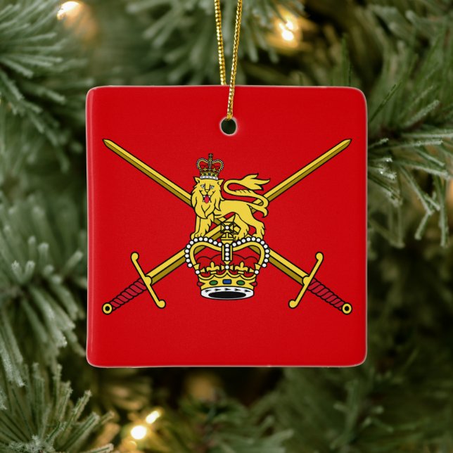 British Army flag (non-cerimonial) Ceramic Ornament (Tree)