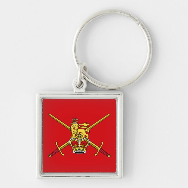 British Army flag (non-cerimonial) Key Ring (Front)