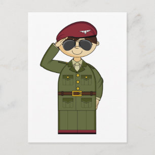 British Army Officer Postcard