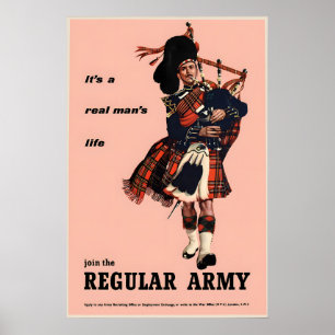 British Army Recruitment Poster Join the regular