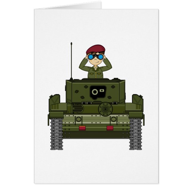 British Army Soldier in Tank Card (Front)
