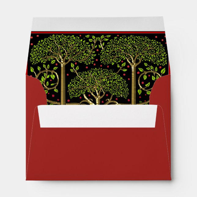 British Arts and Crafts Christmas - Personalised Envelope (Back (Bottom))