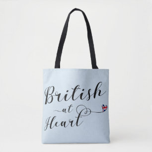 British At Heart Grocery Bag, UK Tote Bag
