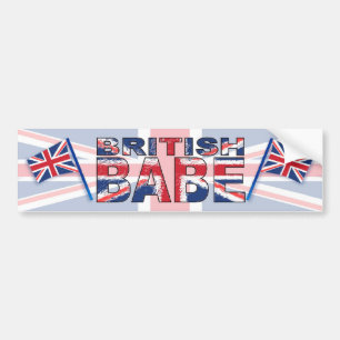 British Babe Bumper Sticker