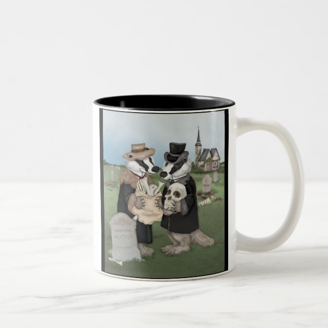British Badgers Behaving Badly Mug (Right)