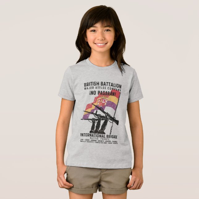 British Battalion Major Attlee Company Tri-Blend Shirt (Front Full)