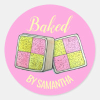 British Battenberg Marzipan Sponge Cake Bakery