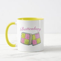 British Battenberg Marzipan Sponge Cake UK Food