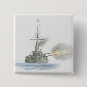 British battle cruiser 15 cm square badge