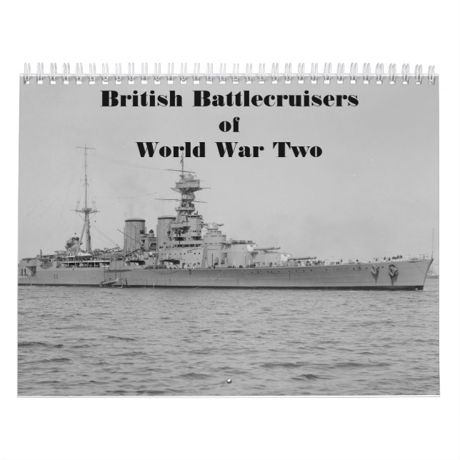 British Battlecruisers of World War Two Calendar (Cover)