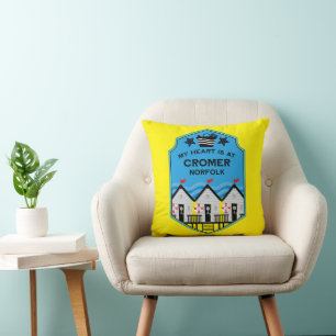 British Beach Hut Gifts And Decor Cushion