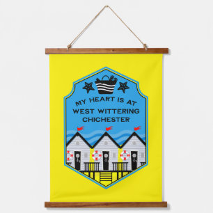 British Beach Hut Gifts And Decor Hanging Tapestry