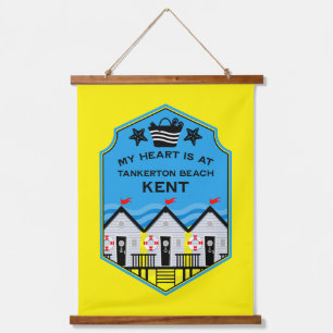 British Beach Hut Gifts And Decor Hanging Tapestry