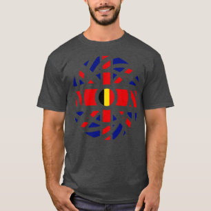British Belgian Multinational Patriot Flag Series T-Shirt