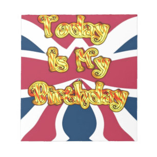 British Birthday Gifts Art Print Notepad