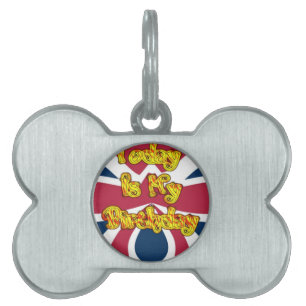 British Birthday Gifts Art Print Pet ID Tag