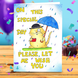 BRITISH BIRTHDAY Greeting card