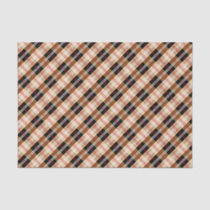 British black and tan plaid tissue paper