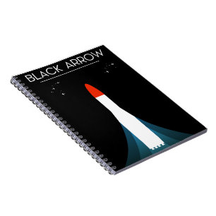 British Black Arrow Rocket Space Art Notebook