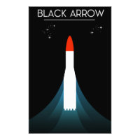 British Black Arrow Rocket Space Art