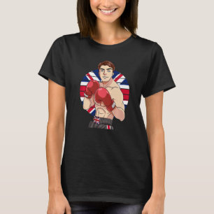 British Boxer Europe United Kingdom Flag UK Boxing T-Shirt