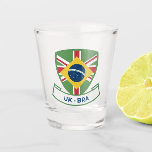 British-Brazilian Shot Glass