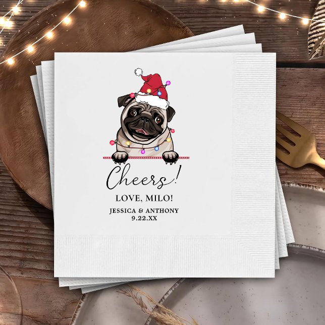 British Bull Dog Personalised Cheers Napkins (Creator Uploaded)