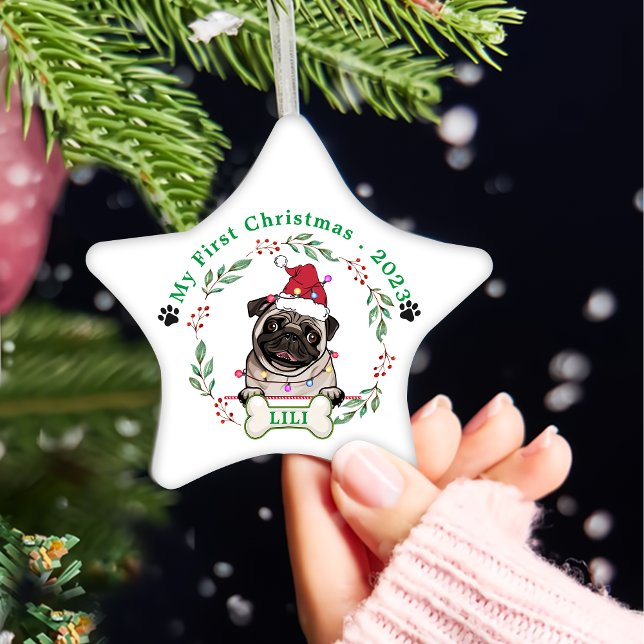 British Bull Dog Personalised Christmas Gift Ceramic Tree Decoration (Creator Uploaded)