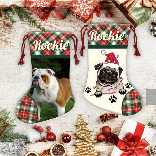 British Bull Dog Personalised Christmas  Small Christmas Stocking
