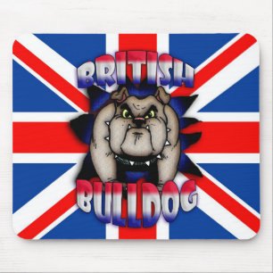 British Bulldog Mousemat Mousepad, Union Jack