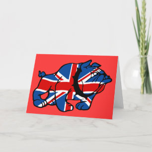 British Bulldog patriotic British Card